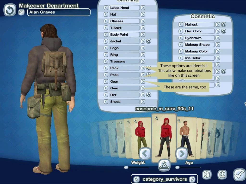 Survivors and travellers pack