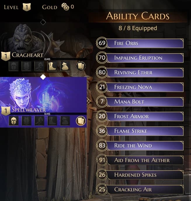 Start with X cards available