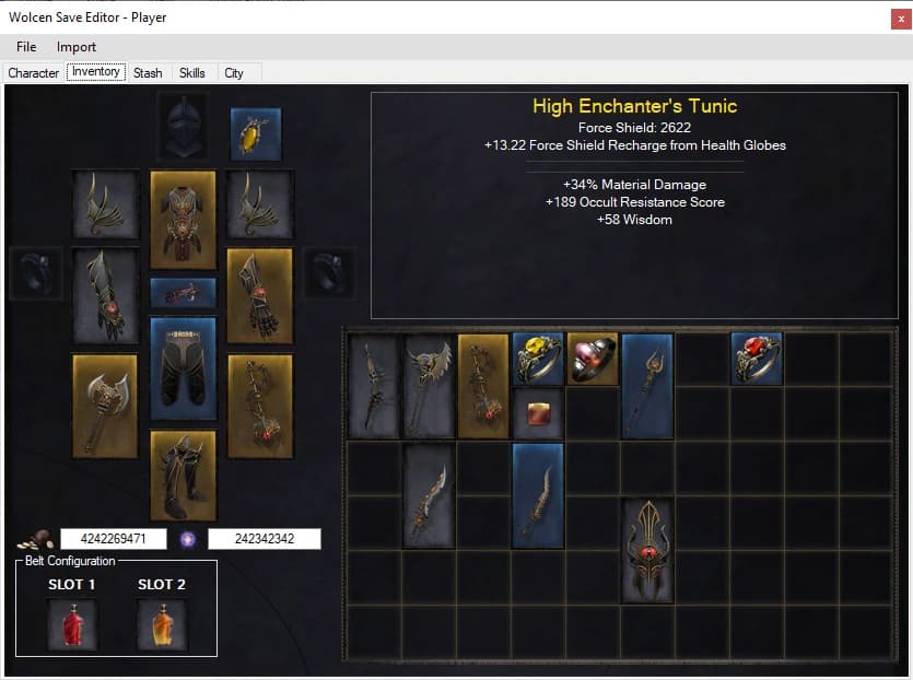 Wolcen Save Editor