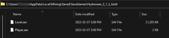 Hydroneer v2.1.3 Save Files (Coins and Tokens)