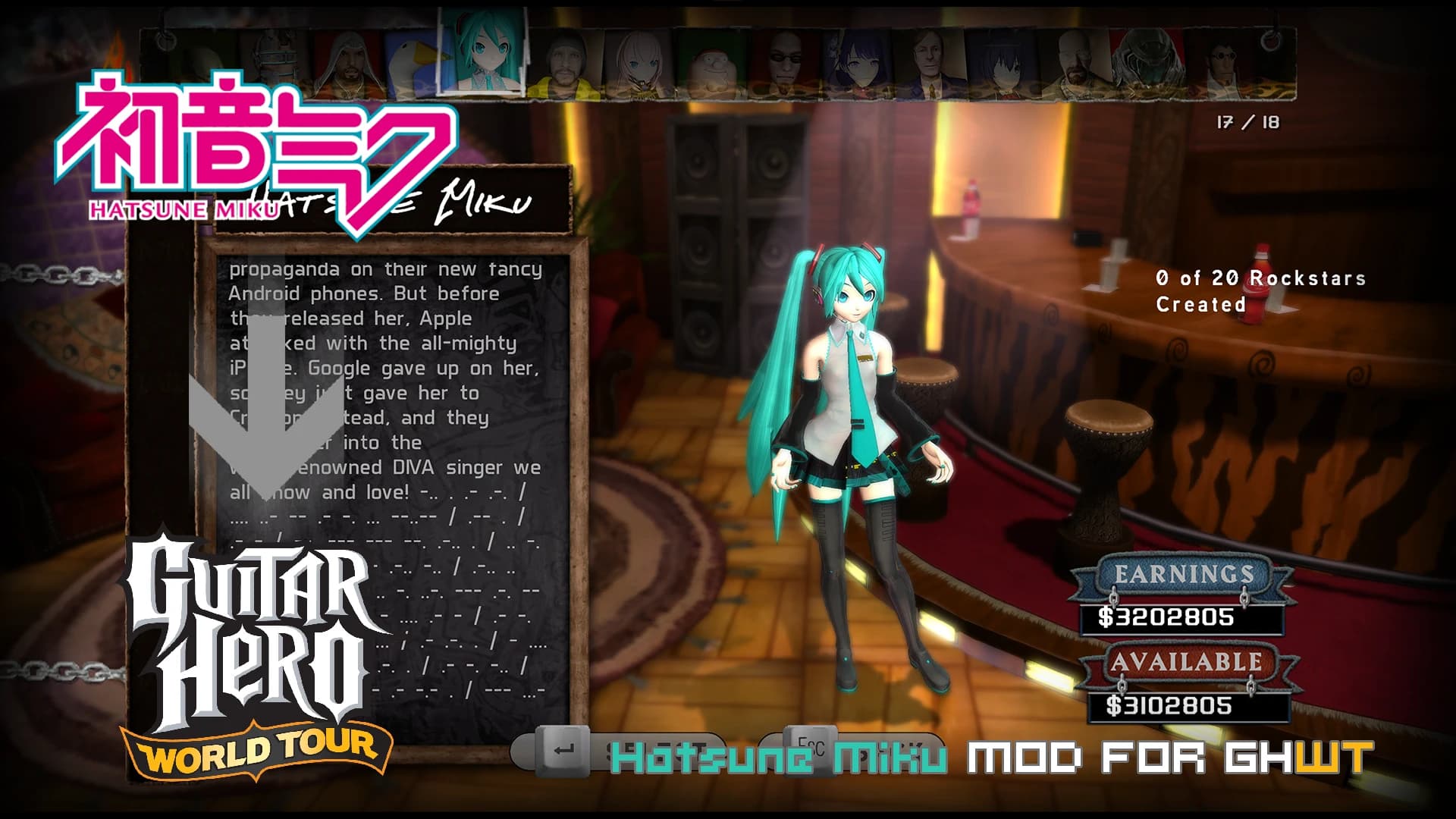 Hatsune Miku for GHWT