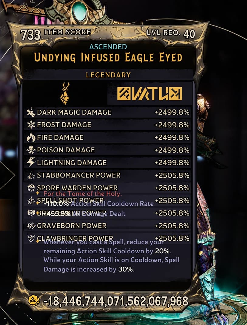 LVL 40 SpellGraveborn SporeBrrzerker (MODDED GEAR) SAVE