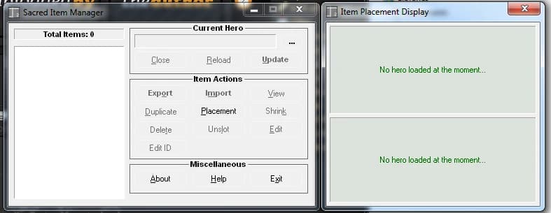 Character and Item Editor
