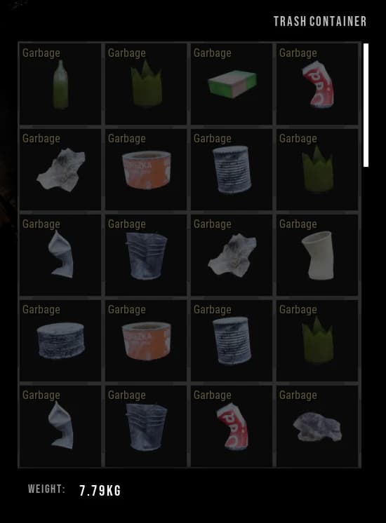 Fast View (Instant) Trash Bin Contents