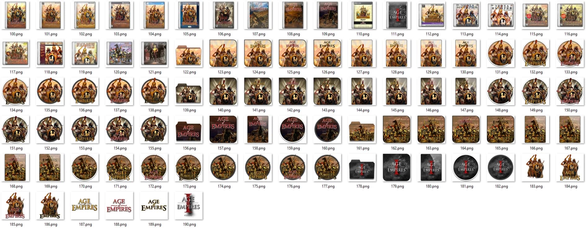 Age Of Empires (Desktop Icons)