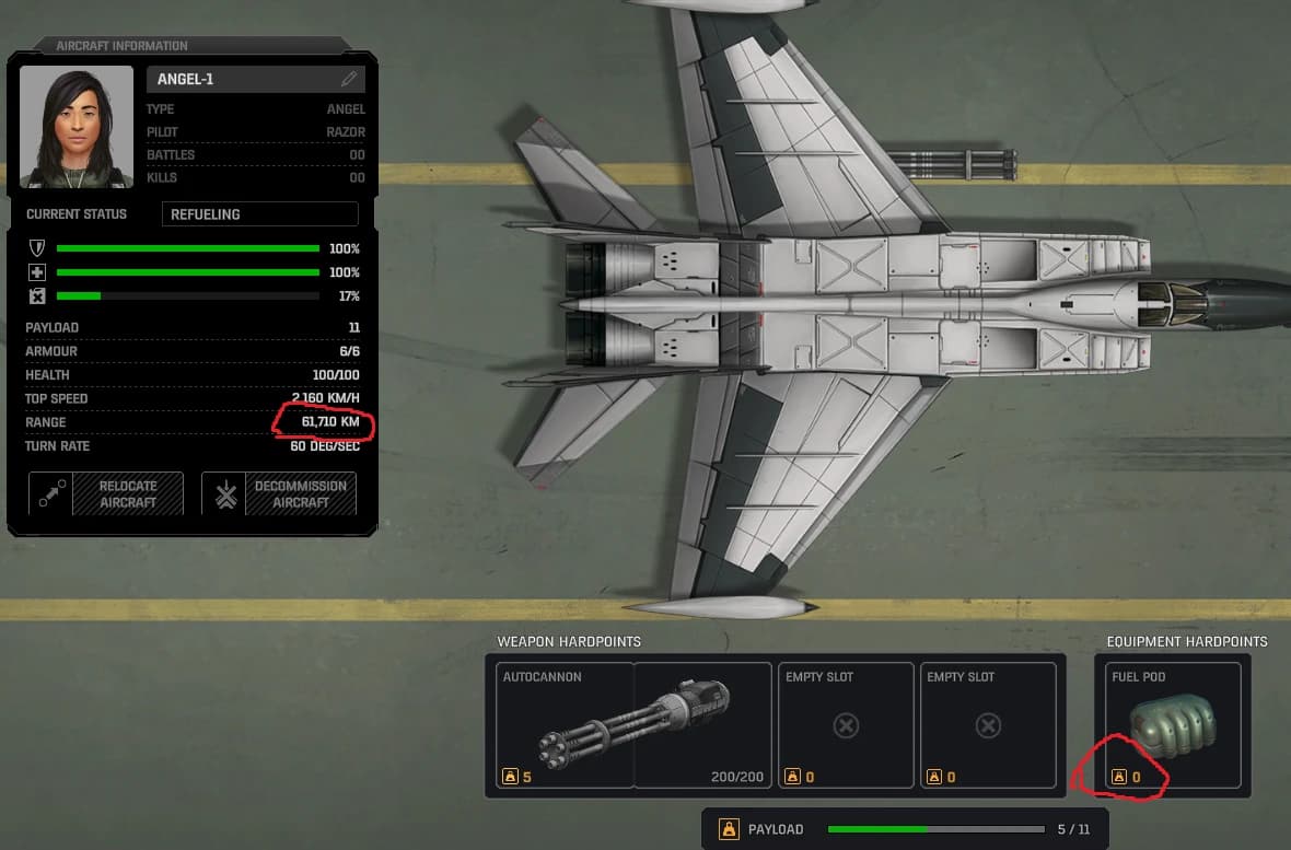 OP armor and Fuel pod