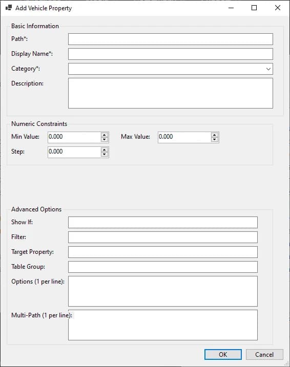 Vehicle Editor