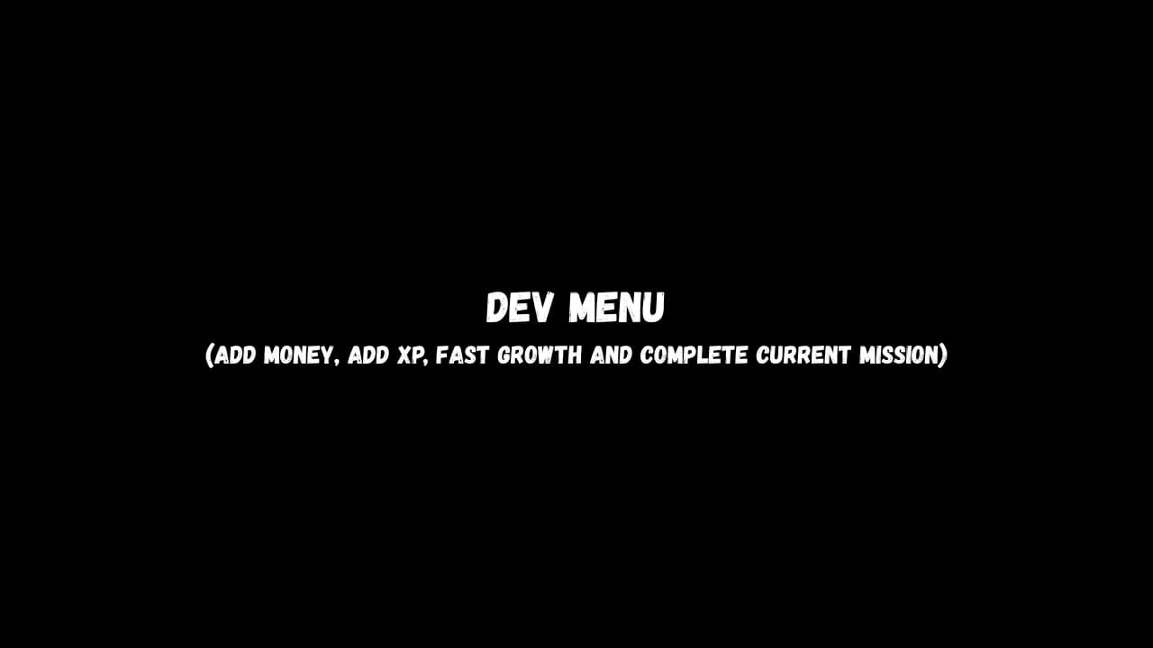 Dev Menu