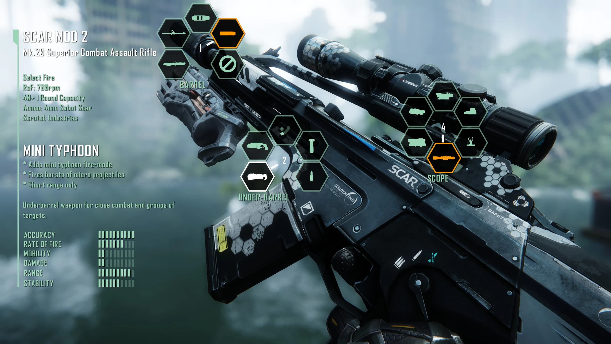 Universal Weapon Attachments for Crysis 3 Remastered