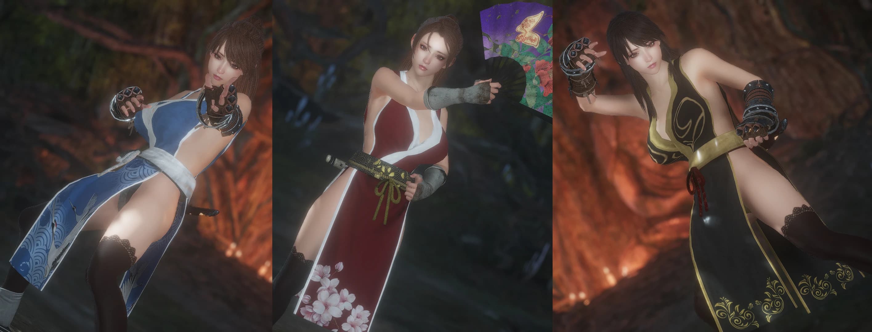 Unscarfed Shinobi Onmyo Set and Kasumi-Mai -ChunLi Cosplay
