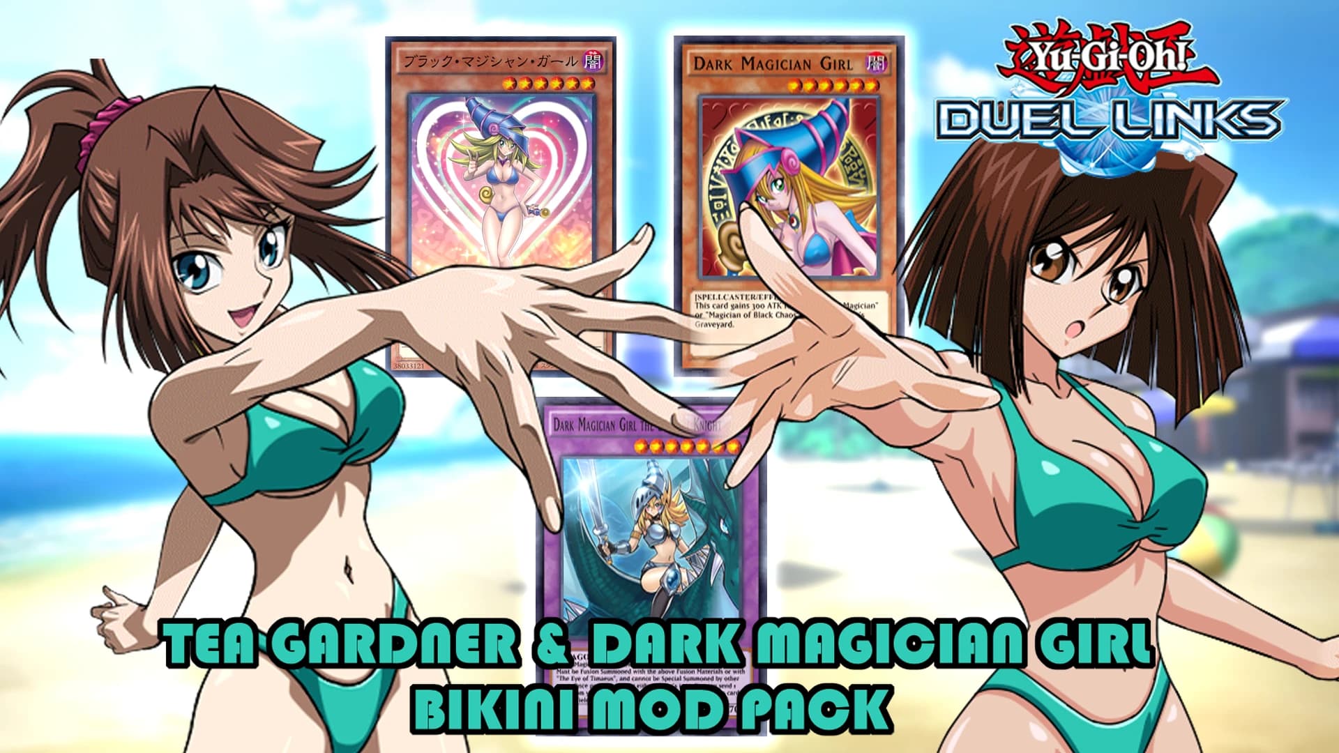 Tea Gardner And Dark Magician Girl Bikini Mod Pack