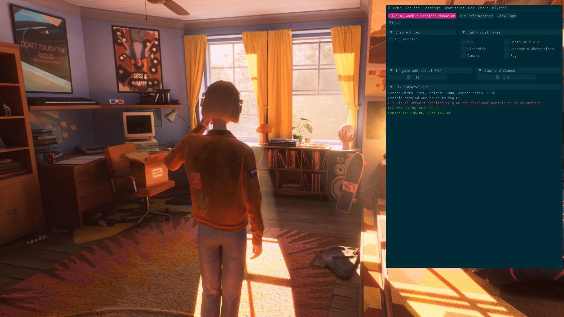 Mixtape Ultrawide FOV and more